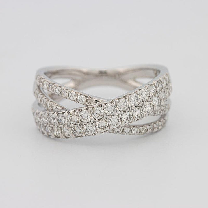 Crossover diamond ring - ZIZOV DIAMONDS