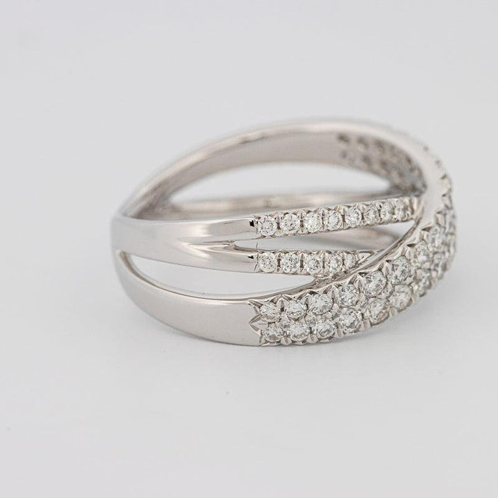 Crossover diamond ring - ZIZOV DIAMONDS