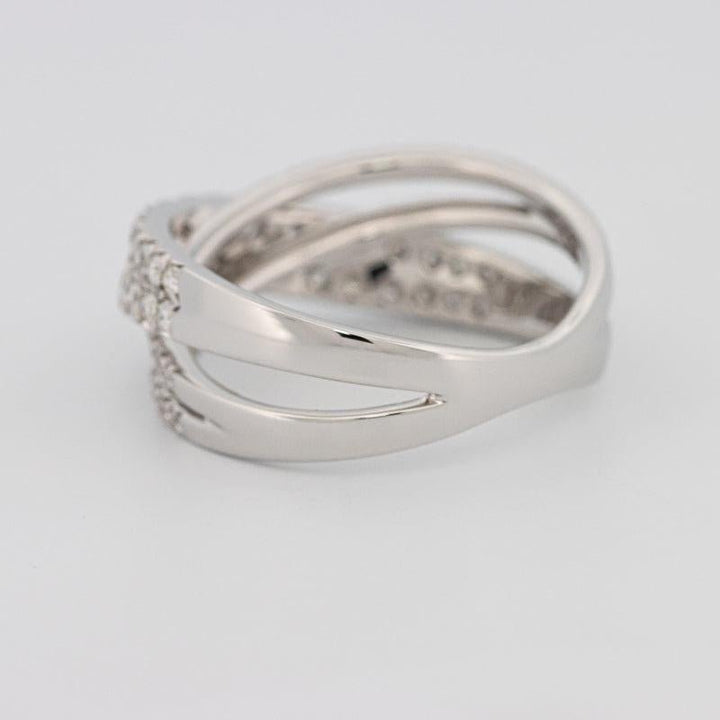 Crossover diamond ring - ZIZOV DIAMONDS