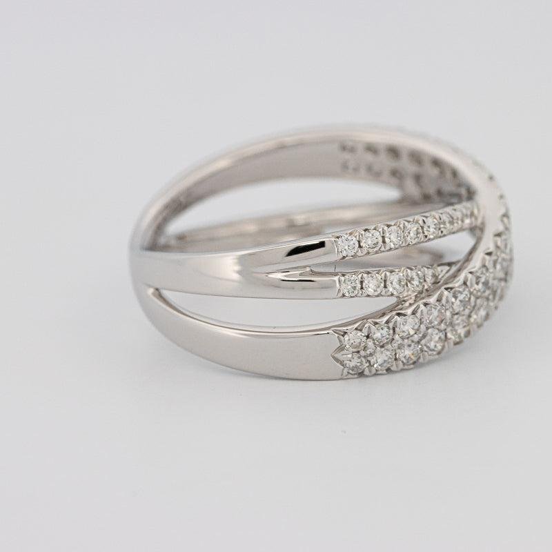 Crossover diamond ring - ZIZOV DIAMONDS
