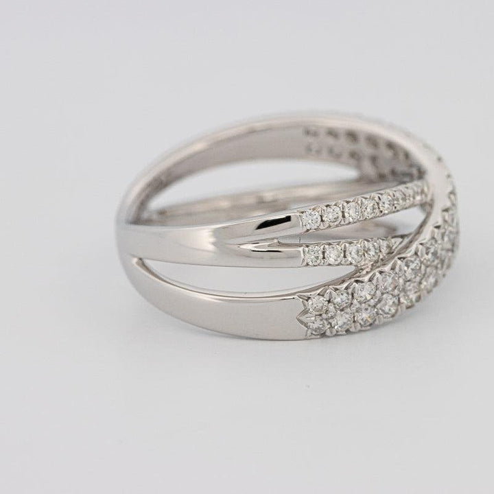 Crossover diamond ring - ZIZOV DIAMONDS