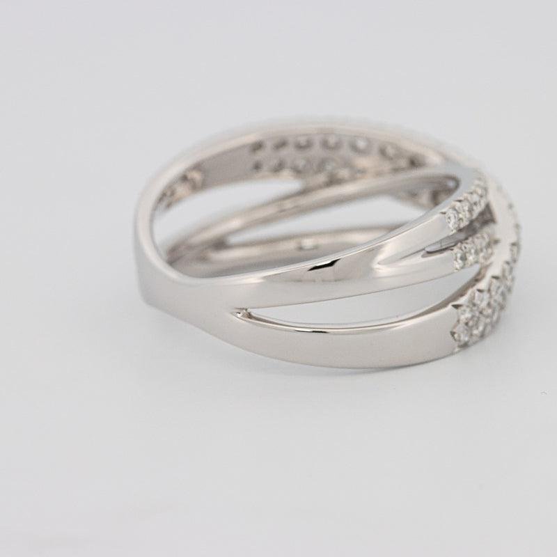 Crossover diamond ring - ZIZOV DIAMONDS