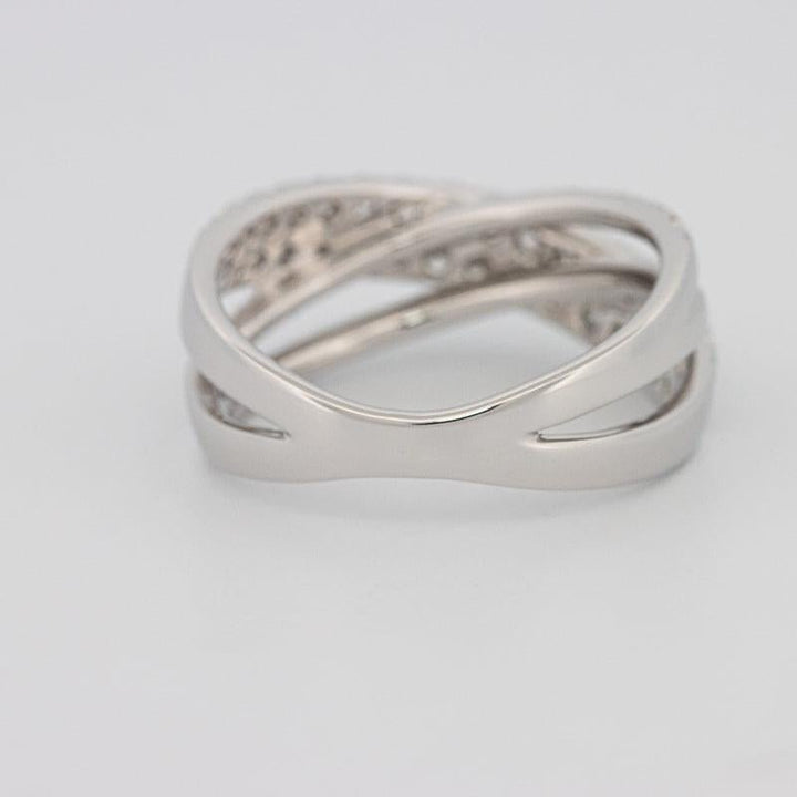 Crossover diamond ring - ZIZOV DIAMONDS