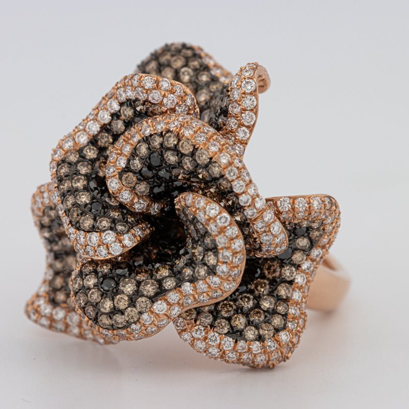 "Dahlia" Flower Ring - ZIZOV DIAMONDS