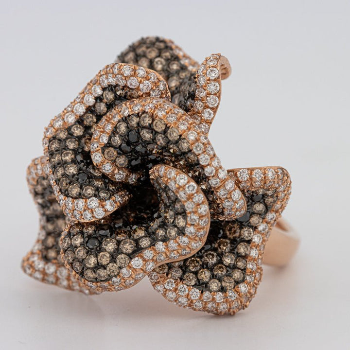 "Dahlia" Flower Ring - ZIZOV DIAMONDS