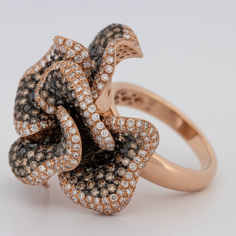 "Dahlia" Flower Ring - ZIZOV DIAMONDS