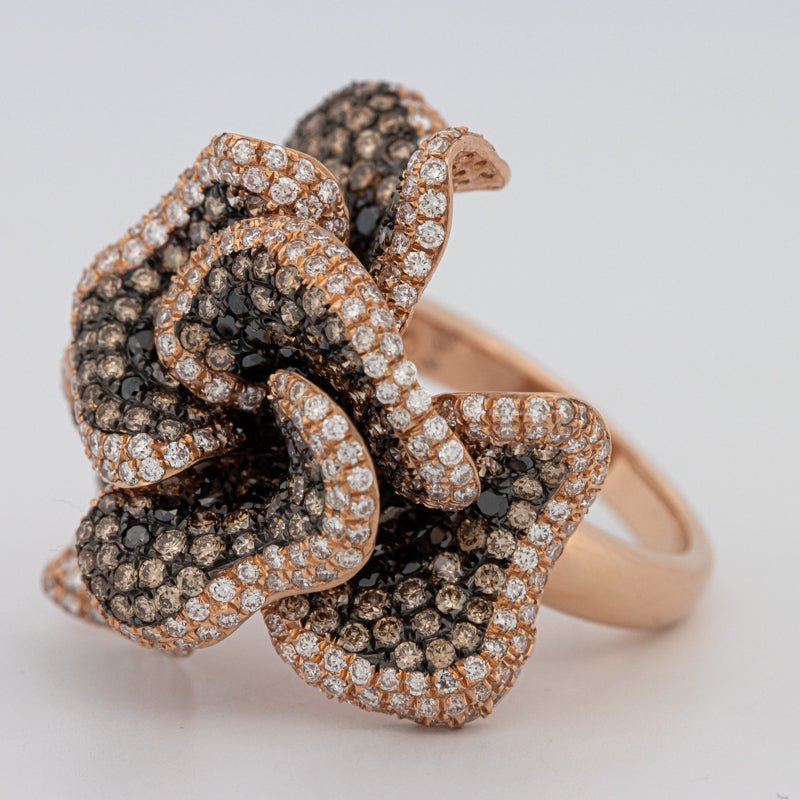 "Dahlia" Flower Ring - ZIZOV DIAMONDS