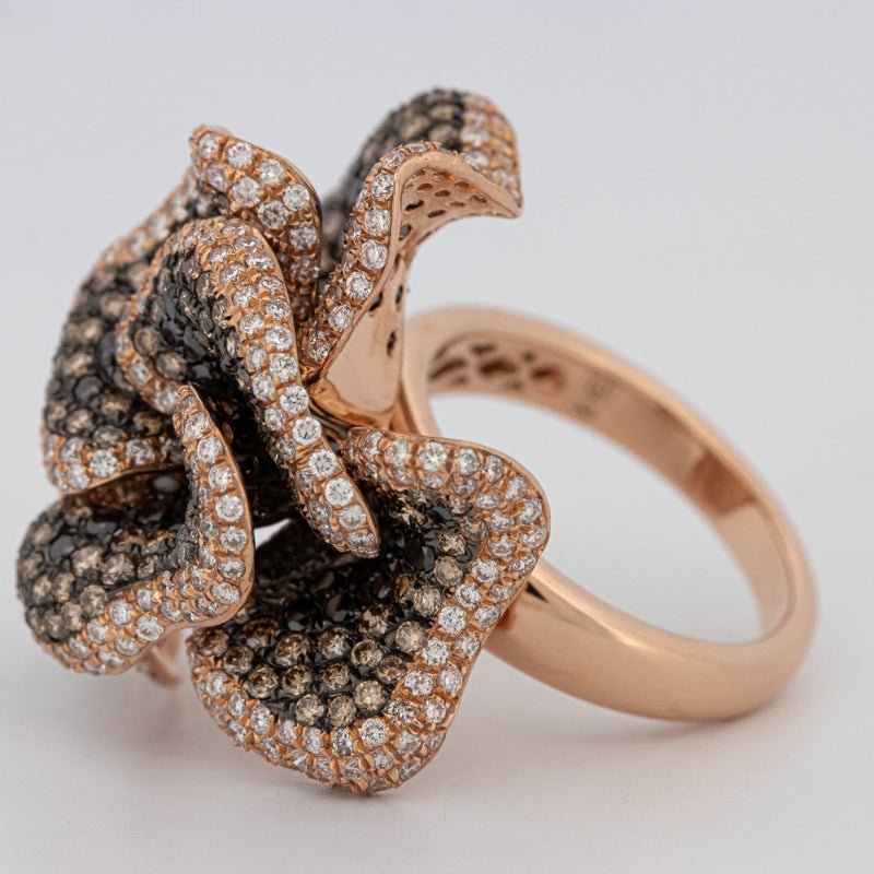 "Dahlia" Flower Ring - ZIZOV DIAMONDS