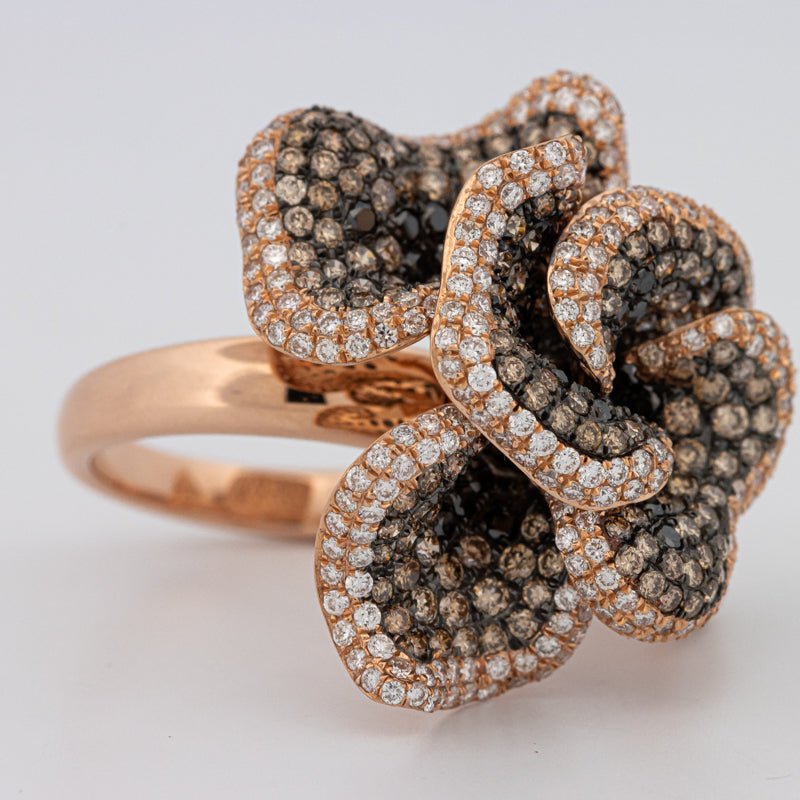 "Dahlia" Flower Ring - ZIZOV DIAMONDS
