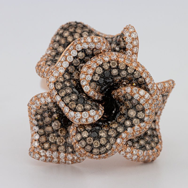 "Dahlia" Flower Ring - ZIZOV DIAMONDS