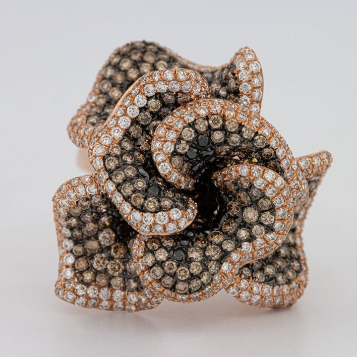 "Dahlia" Flower Ring - ZIZOV DIAMONDS