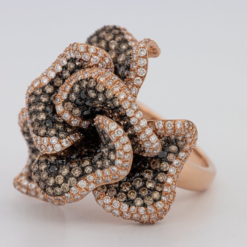 "Dahlia" Flower Ring - ZIZOV DIAMONDS