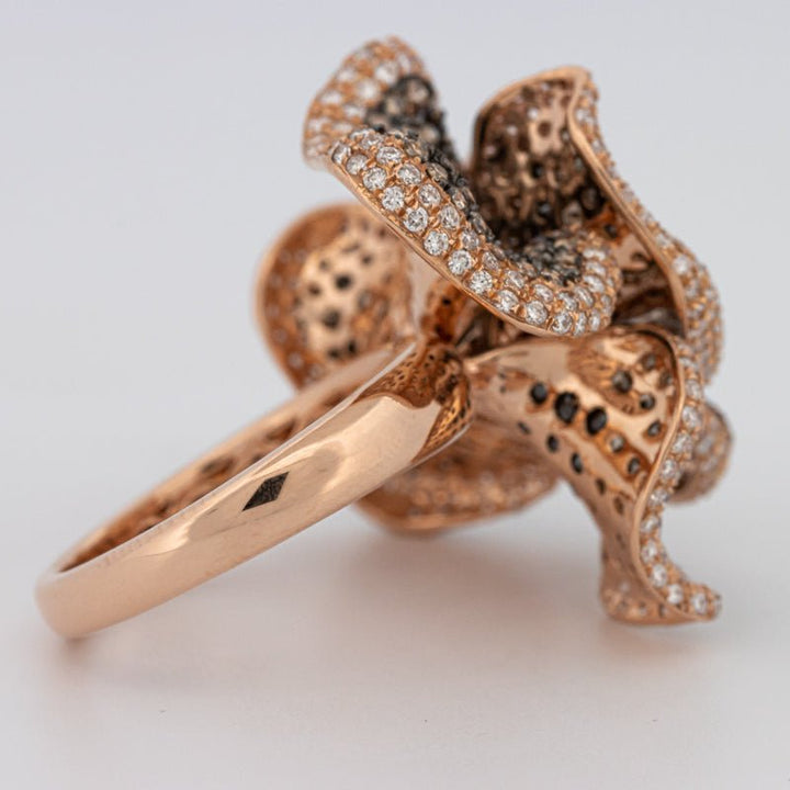 "Dahlia" Flower Ring - ZIZOV DIAMONDS