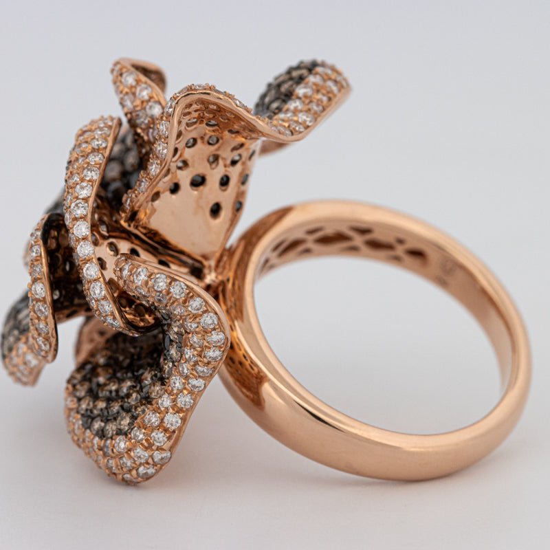 "Dahlia" Flower Ring - ZIZOV DIAMONDS