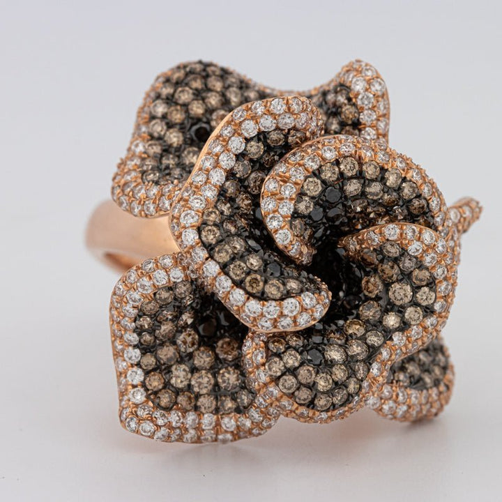 "Dahlia" Flower Ring - ZIZOV DIAMONDS