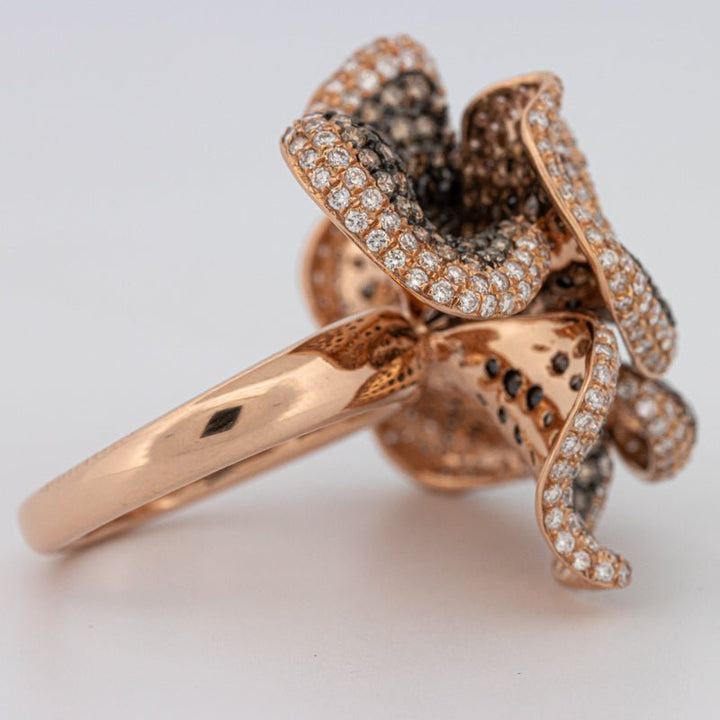 "Dahlia" Flower Ring - ZIZOV DIAMONDS