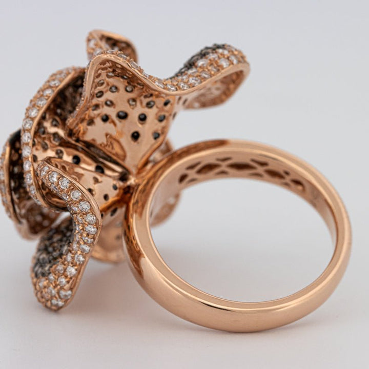 "Dahlia" Flower Ring - ZIZOV DIAMONDS