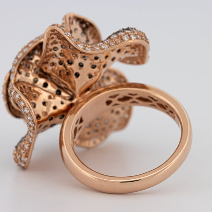 "Dahlia" Flower Ring - ZIZOV DIAMONDS