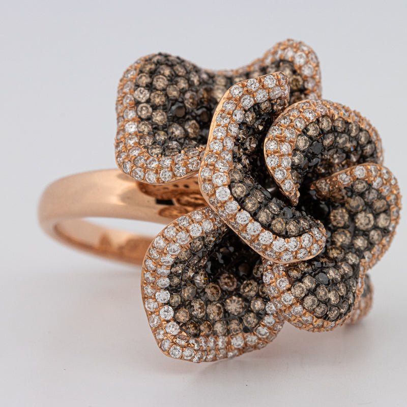 "Dahlia" Flower Ring - ZIZOV DIAMONDS