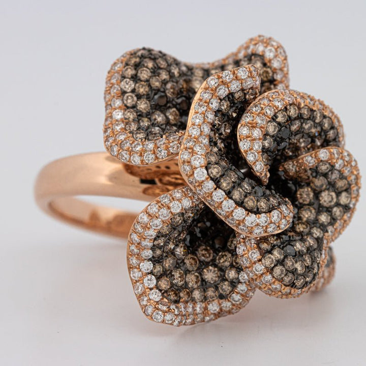 "Dahlia" Flower Ring - ZIZOV DIAMONDS