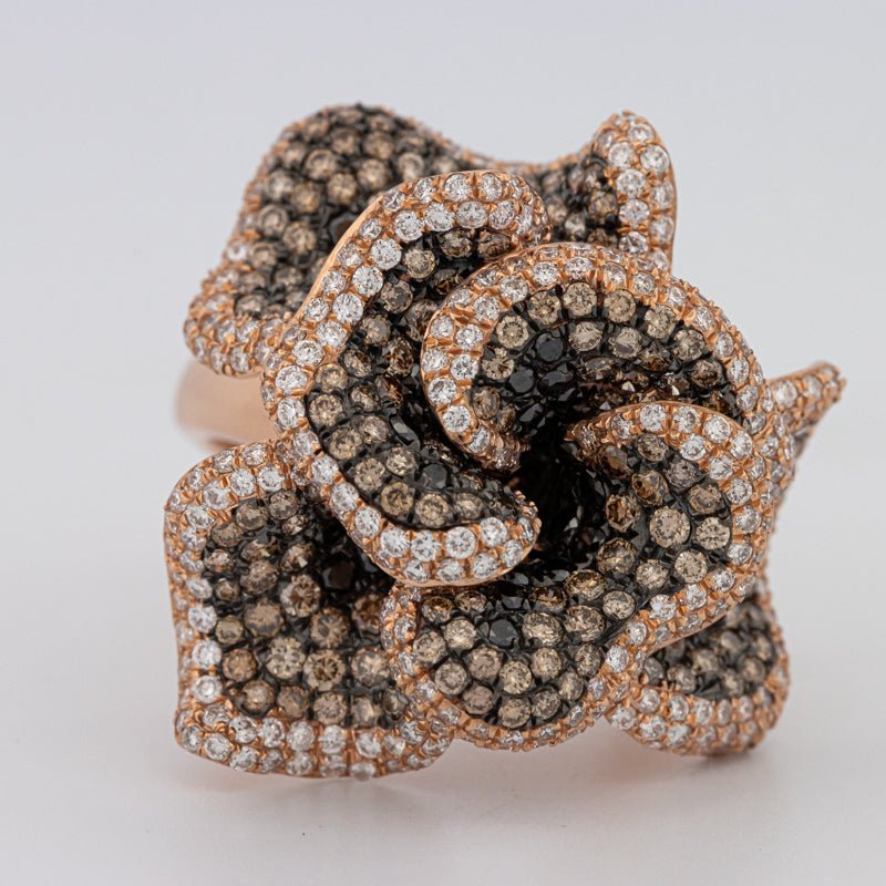 "Dahlia" Flower Ring - ZIZOV DIAMONDS