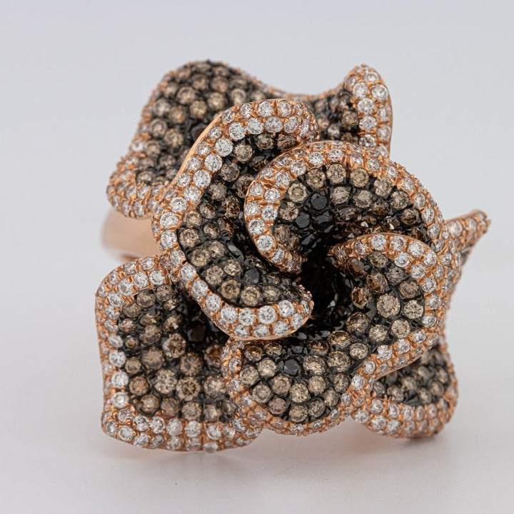 "Dahlia" Flower Ring - ZIZOV DIAMONDS