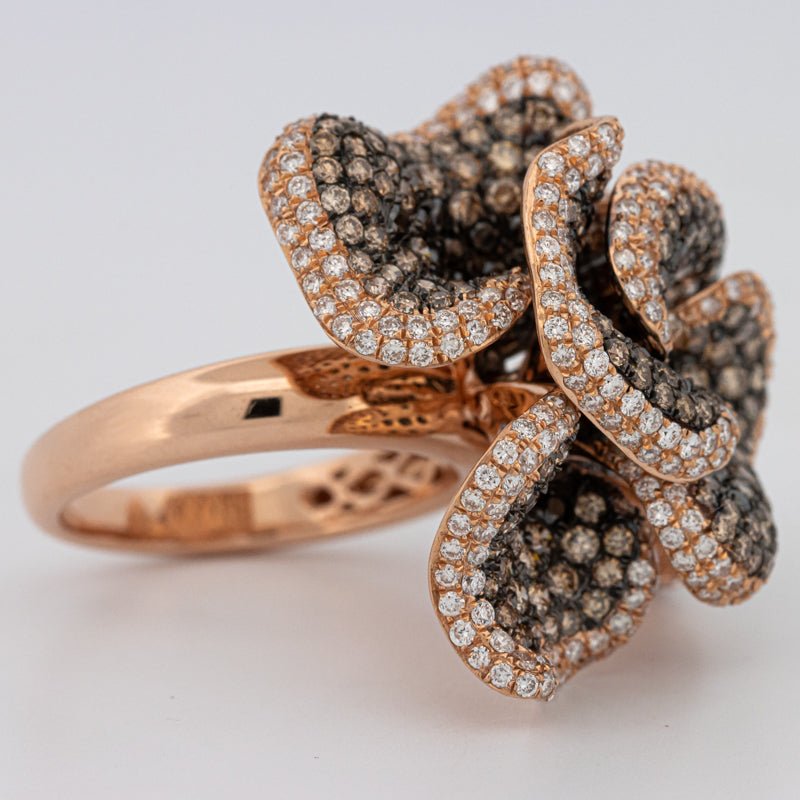 "Dahlia" Flower Ring - ZIZOV DIAMONDS