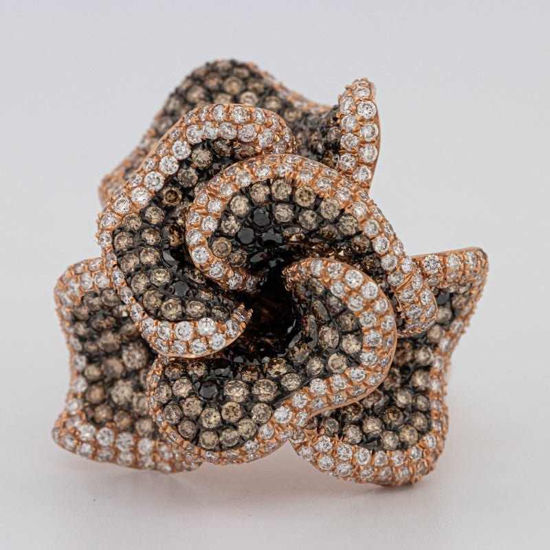 "Dahlia" Flower Ring - ZIZOV DIAMONDS