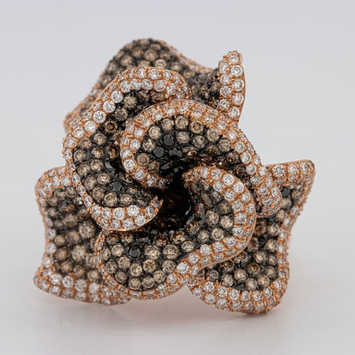 "Dahlia" Flower Ring - ZIZOV DIAMONDS