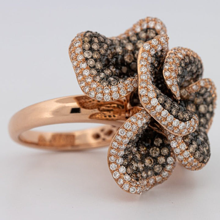 "Dahlia" Flower Ring - ZIZOV DIAMONDS