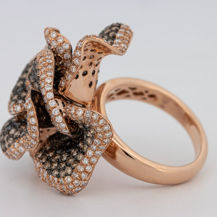 "Dahlia" Flower Ring - ZIZOV DIAMONDS