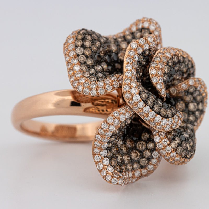 "Dahlia" Flower Ring - ZIZOV DIAMONDS