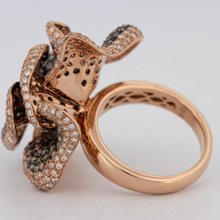 "Dahlia" Flower Ring - ZIZOV DIAMONDS