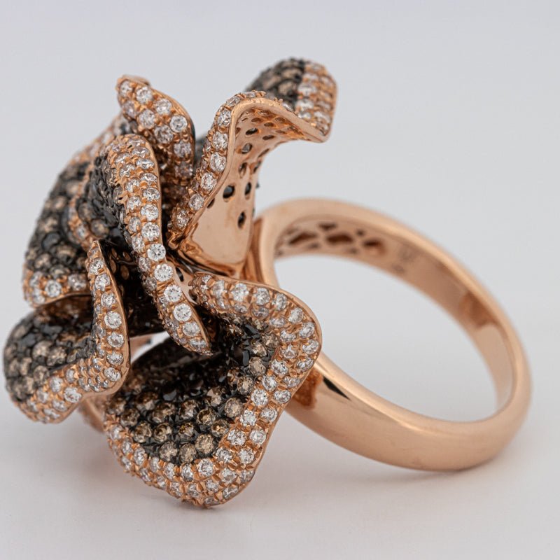 "Dahlia" Flower Ring - ZIZOV DIAMONDS
