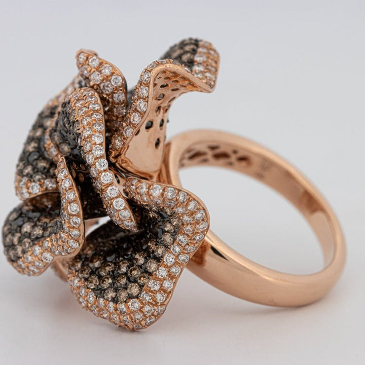 "Dahlia" Flower Ring - ZIZOV DIAMONDS