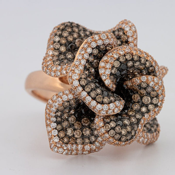 "Dahlia" Flower Ring - ZIZOV DIAMONDS