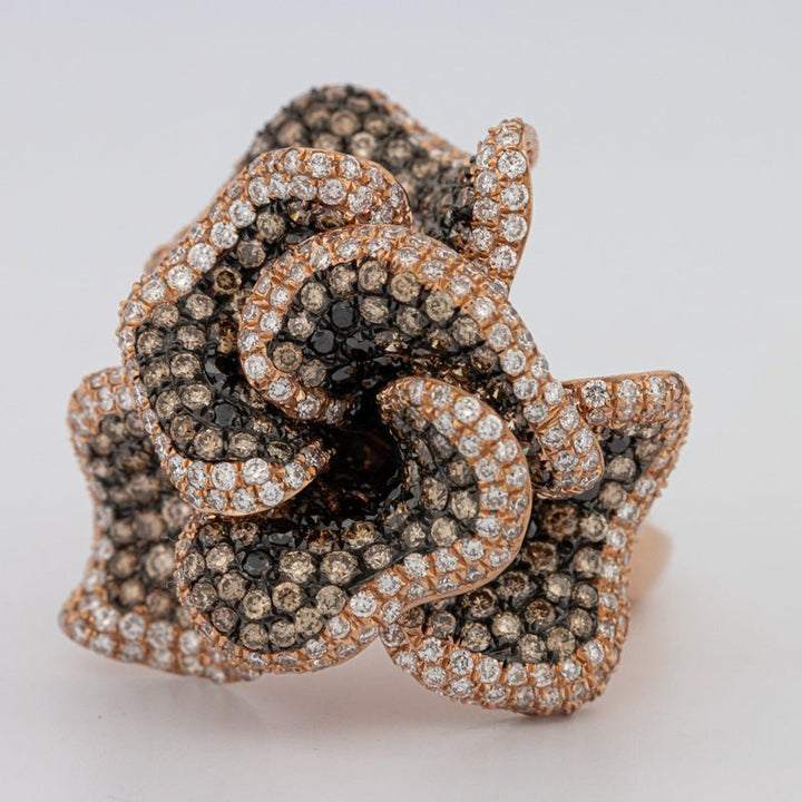 "Dahlia" Flower Ring - ZIZOV DIAMONDS