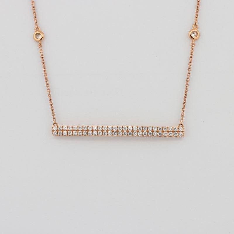 Diamond "Bar" Necklace - ZIZOV DIAMONDS