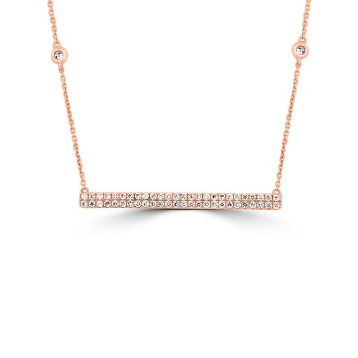 Diamond "Bar" Necklace - ZIZOV DIAMONDS