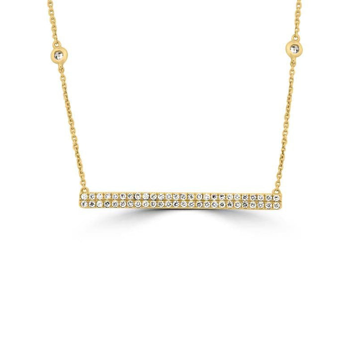 Diamond "Bar" Necklace - ZIZOV DIAMONDS