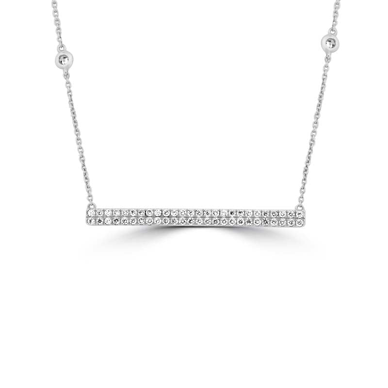 Diamond "Bar" Necklace - ZIZOV DIAMONDS