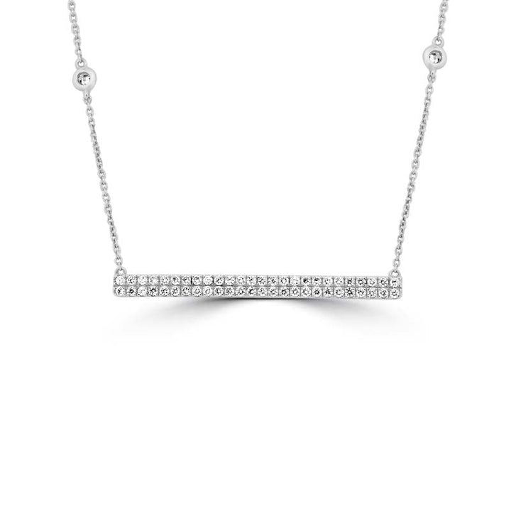 Diamond "Bar" Necklace - ZIZOV DIAMONDS