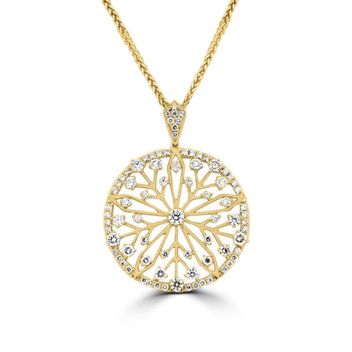 Diamond Flakes Pendant - ZIZOV DIAMONDS