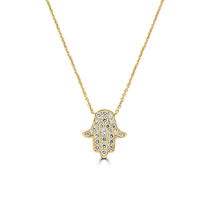 Diamond "Hamsa" Pendant - ZIZOV DIAMONDS