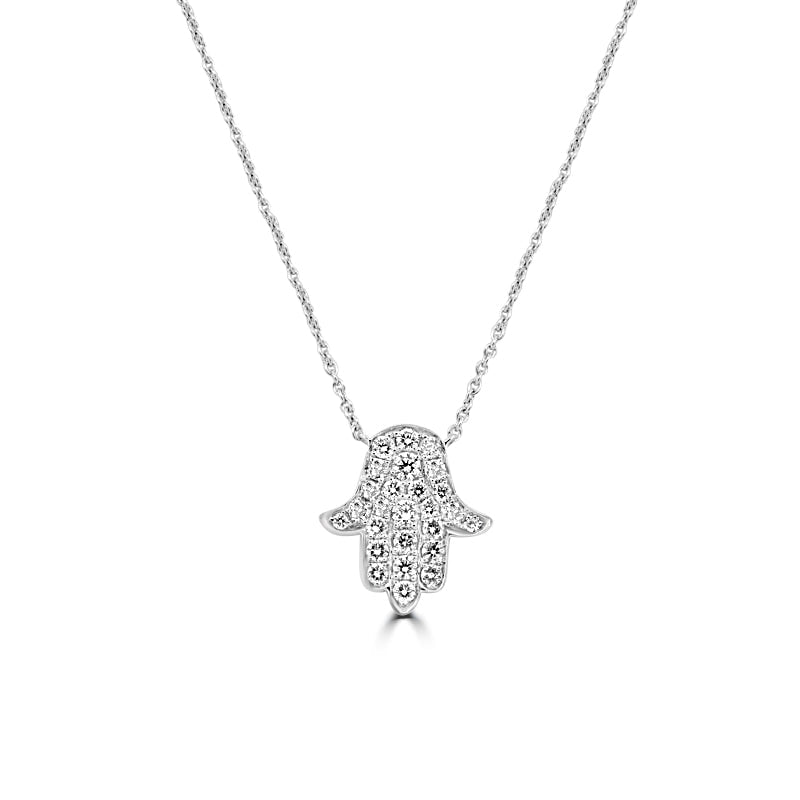 Diamond "Hamsa" Pendant - ZIZOV DIAMONDS