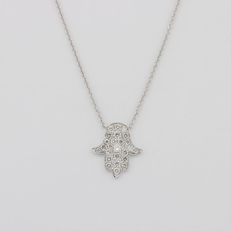 Diamond "Hamsa" Pendant - ZIZOV DIAMONDS