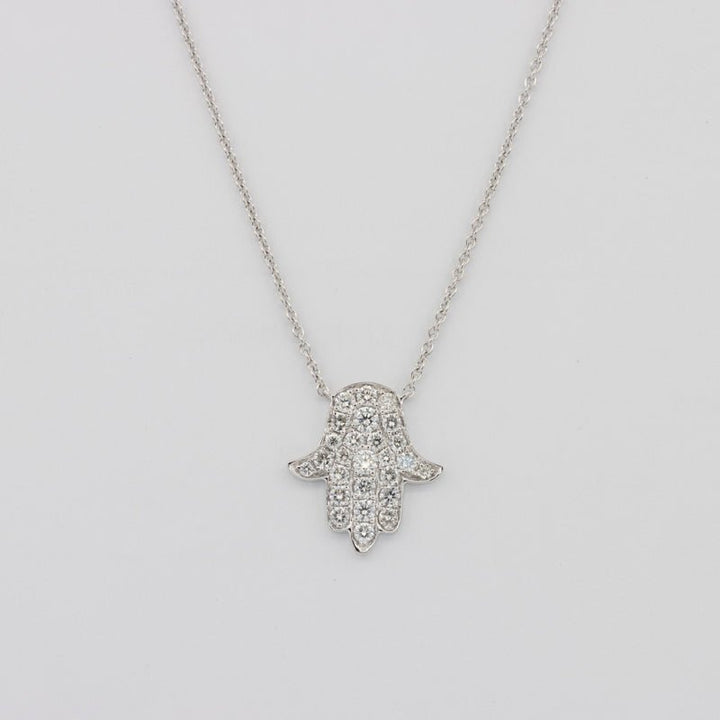 Diamond "Hamsa" Pendant - ZIZOV DIAMONDS