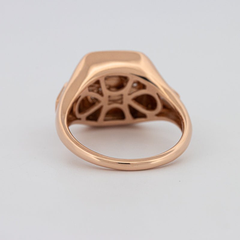 Diamond Initial "G" Signet Ring - ZIZOV DIAMONDS