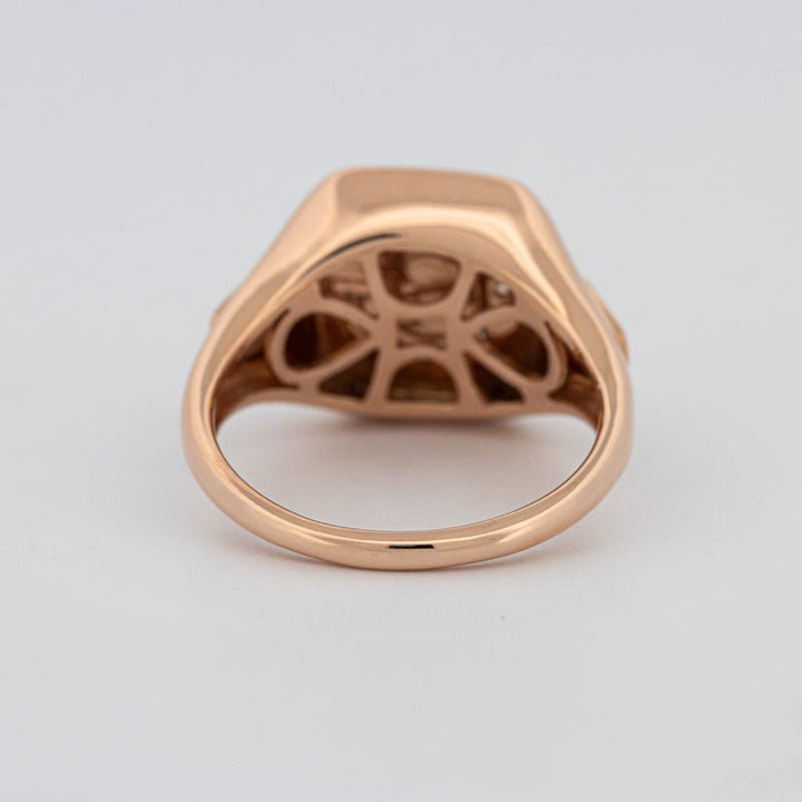 Diamond Initial "G" Signet Ring - ZIZOV DIAMONDS