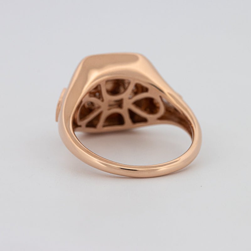 Diamond Initial "G" Signet Ring - ZIZOV DIAMONDS